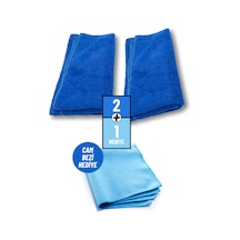 2 Adet Mikrofiber Bez 1 Adet Cam Bezi