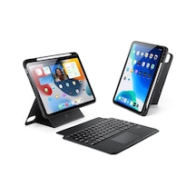 Dux Ducis İpad 10 2022 Dk Series Kablosuz Bluetooth Klavye Touchpad Kılıf- 5775 Renk: Siyah
