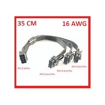 8 Pin 3 Port Erkek Ekran Kartı Güç Çoklayıcı Kablo Pcı-e Molex Dönüştürücü Kablo 16awg