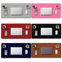 Microcase Deri Mouse Pad Laptop Bilgisayar Geniş Masa Matı 80x40 Al3023 Kırmızı