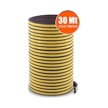Tr Kapı Pencere Bandı Fitili Yapışkanlı Soğuk Izolasyon Bant 15 Mt X 2 Kanal Toplam 30 Metre Diğer