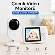 Bebek Kamerası Lcd Ekranlı Gece Görüşlü Bebek Telsizi Bebek Odası Kamerası Monitörü