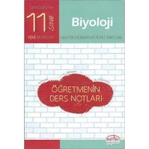 11.Sınıf Biyoloji Öğretmenin Ders Notları - Editör Yayınevi