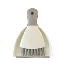 Yaleker Plastik El Tüpü Ve Süpürge Seti - Araç, Mobilya Temizliği İçin Kompakt, Dense Tüy, Kutuplara Ulaşır - Gri Beyaz Gri