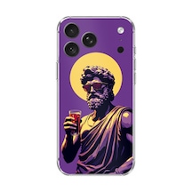 İphone 18 Pro Uyumlu Olimpos'tan Bir Yudum Mutluluk Baskılı Silikon Kılıf