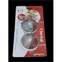 Paslanmaz Çelik Metal Top Çay Demleme Süzgeci Bitki Çayı Demleme Süzgeci 1 Adet Metal Diğer