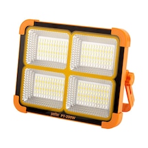 200w Usb Şarjlı Solar El Feneri,projektör Sarı