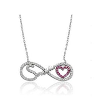 925 Ayar Gümüş Sevgilim Yazılı Sonsuzluk Kolye Gümüş