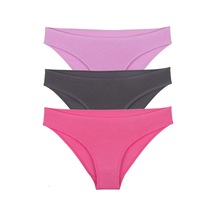 Sensu Kadın Düz Slip Model Külot 3'lü Paket Set Kt1105 Renkli