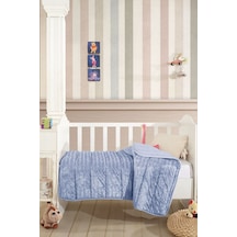 Elart Velvet Bebek Yorgan 150x100 Cm Mavi