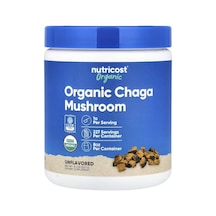 Nutricost Organic Chaga Mushroom 227 Gr. - Organik Chaga Mantarı Takviye Edici Gıda