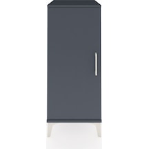 Hyperion Komodin 2 Raflı Tek Kapaklı 44x44x106 Antrasit-antrasit Antrasit