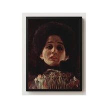 Klimt Genç Kadın Portresi Çerçevesiz Poster 30x42 Cm A3 Tablo Art Nouveau Duvar Dekoru