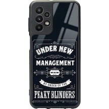 Samsung Uyumlu A23 Peaky Blinders Management Tasarımlı Glossy Telefon Kılıfı Çok Renkli