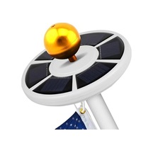 Pazly 26 Led Güneş Enerjili Bayrak Işığı, Ip55 Su Geçirmez Açık Hava Bayrak Direği Aydınlatma