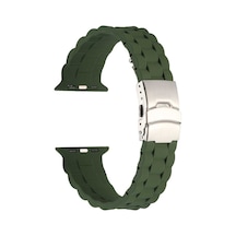Watch Ultra 49mm Kordon Krd-72 Silikon Strap Kayış-açık Yeşil