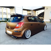 Opel Corsa D Spoiler 2007- Parlak Siyah Boyalı Policarbon