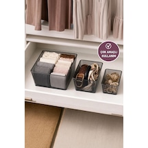 Selka Home Salve 3'lü (Büyük, Orta, Küçük) Buzdolabı-Banyo Organizer Düzenleyici