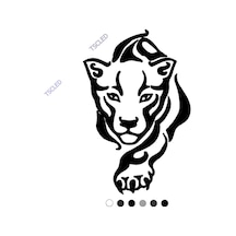 Sessizce Gelen Aslan Sticker Yapıştırma 15Cm