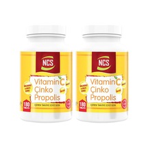 Vitamin C Çinko Propolis 180 Tablet X 2 Adet Vitamin D Çinko