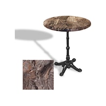 Çipa 1002 Döküm Ayak Yuvarlak Masa Çap 80cm - Werzalit, Wermodin Ve Allzalit Tabla - Sydney Çok Renkli