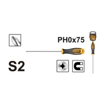 Ingco Hs68Ph0075 Mıknatıslı Yıldız Tornavida Ph0*75