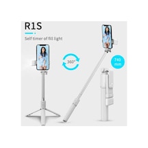 Bluetooth Lu Led Işıklı Selfie Çubuğu Uzaktan Kumandalı Yatay Ve Dikey Kullanabilme Özçekim Tripod