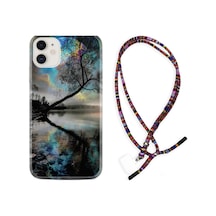 Apple Uyumlu iPhone 12 Mini Kılıf Rasta Boyun Askılı Dream World 1839