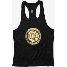 Bluu Nygold Fitness Gym Tank Top Sporcu Atleti Siyah