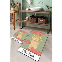 SUNNY THE SUN DJT 2 LI SET Banyo Halısı Banyo Paspası Çok Renkli
