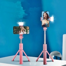 Renkli Selfie Uzaktan Kumandalı Ayarlanabilir Selfie Çubuğu 60cm