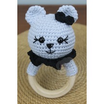 Aleylife Amigurumi Organik Ayıcık Çıngırak Diş Kaşıyıcı