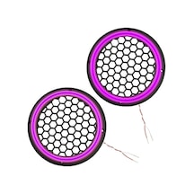 Ledli Hoparlör Kapak 20cm 2adet 12v Pk-5051, Mor