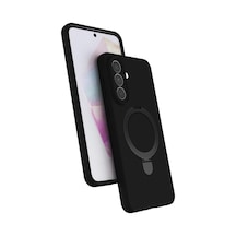 Samsung Galaxy  Uyumlu,  A57 5g Regal Magsafe Standlı Kapak - Siyah