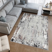Rovigo Home Dijital Baskı Yıkanabilir Kaymaz Taban Salon Halısı Rvg0553 Gri