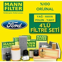 Ford Fiesta 1.4 Tdci E4 Mann-Filter Filtre Bakım Seti 2002-2011