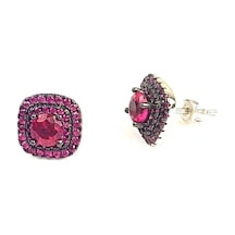 Pembe Zirkon Taşlı Gümüş Küpe N11.75710