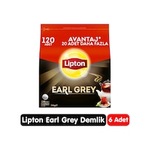 Lipton Earl Grey Demlik Poşet Çay 120 Adet 6 Paket