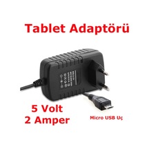 Micro Usb Uç Tablet Pc Adaptörü 5 Volt Şarj Alei 5V 2A