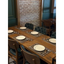 Eveda Bambu 6'lı Amerikan Servis 30x42 Cm Çok Renkli