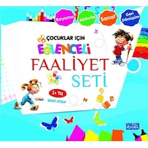 Çocuklar İçin Eğlenceli Faaliyet Seti Mavi Kitap 3 Yaş Üzeri- Parıltı Yayınları