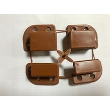Sineklik Pabucu Ayağı 4 Köşe Takım Açık Kahve 10 Mm X 20 Mm