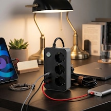 Akım Korumalı 3 Prizli 3 Usb Girişli Uzatma Kablosu Diğer