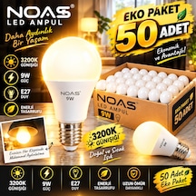 50 Adet 9w Günışığı Led Ampul E27 Duy 3200k Günışığı Eko Paket - Enerji Tasarruflu Yüksek Işık Gücü Tasarruflu Ampul Seti,tasarruflu Lamba