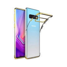 S10 İle Uyumlu Darbeye Karşı Dayanıklı Lazer Kesim Silikon Tpu Kılıf Altın Rengi, S10 Sku: Zeusb0f5hymwhd