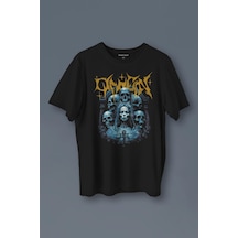Unisex T-shirt Omen Gotik Skull Gothic Corpse Bride Siyah Baskılı Tişört 001