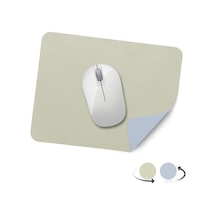 Çift Taraflı Su Geçirmez Deri Mouse Pad 1 Adet, Açık Yeşil Ve Açık Mavi