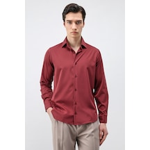 Antioch Comfort Slim Erkek Gömlek Bordo