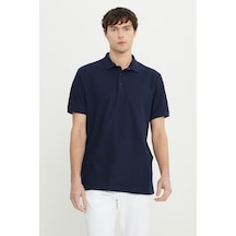 AC&Co / Altınyıldız Classics Erkek Lacı %100 Pamuk Comfort Fit Rahat Kesim Polo Yaka Jakarlı Tişört Lacı