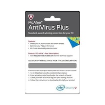 Intel Mcafee Antivirus Plus Aktivasyon Kartı 1Yıl (Türkçe)
